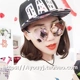 2017 mới retro hình học không đều cạnh kim loại 蛤蟆 kính râm Phiên bản Hàn Quốc của kính râm nam và nữ màu