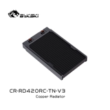 Bykski CR-RD420RC-TN-V3 420 Медная вода Холодный объем 14 см. Вентилятор использует однослойную строку с водяным охлаждением
