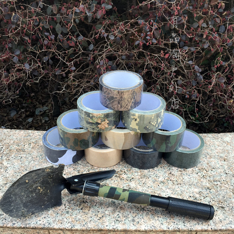 Camouflage tape Outdoor hunting camouflage camouflage cloth-based bionic tape thickened 10m bicycle waterproof sticker