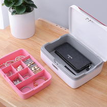 Password jewelry box watch ear crash necklace ring container with lock household precious items safe ABS material