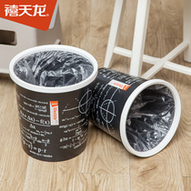 Thickened garbage bin household dry and wet separation kitchen living room toilet bedroom pull tube