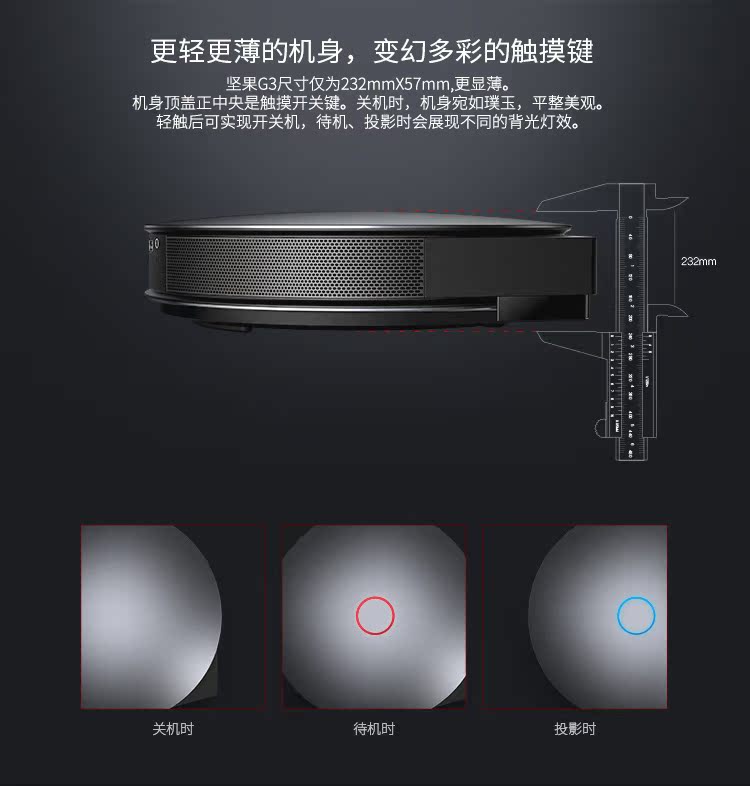 Máy chiếu Nut G3 gia đình HD 1080p thông minh wifi không dây không màn hình TV 3D rạp hát tại nhà