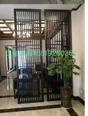 Simple living room partition cabinet Modern light luxury living room partition Villa hotel entrance decoration screen partition living room