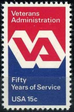 ສະແຕມສະຫະລັດ 1980 ເປັນສັນຍາລັກຂອງ Veterans Administration 1 ຜະລິດຕະພັນຢາງຕົ້ນສະບັບເຕັມຮູບແບບ