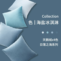 Nordic Light Luxury Style Velvet Office Chair Lumbar Pillow Headboard Bed Large Backrest Sofa Cushion Living Room Cushion