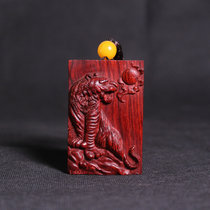 Small leaf rosewood tiger listed safe and sound brand mahogany solid wood under the mountain tiger zodiac tiger necklace up the mountain tiger