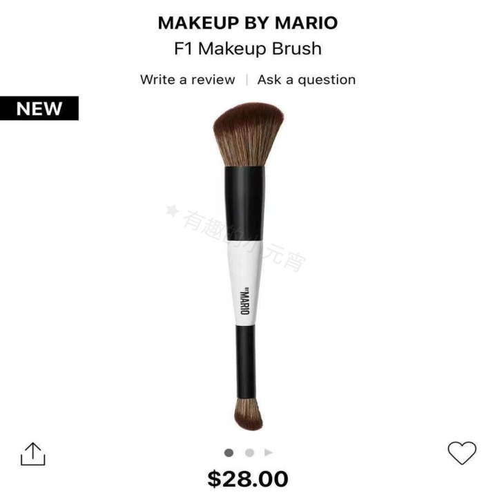 Bani Recommends~Makeup by Mario Makeup Brush F1 Double-Ended Contour Brush Nose Shadow Brush Original with Box