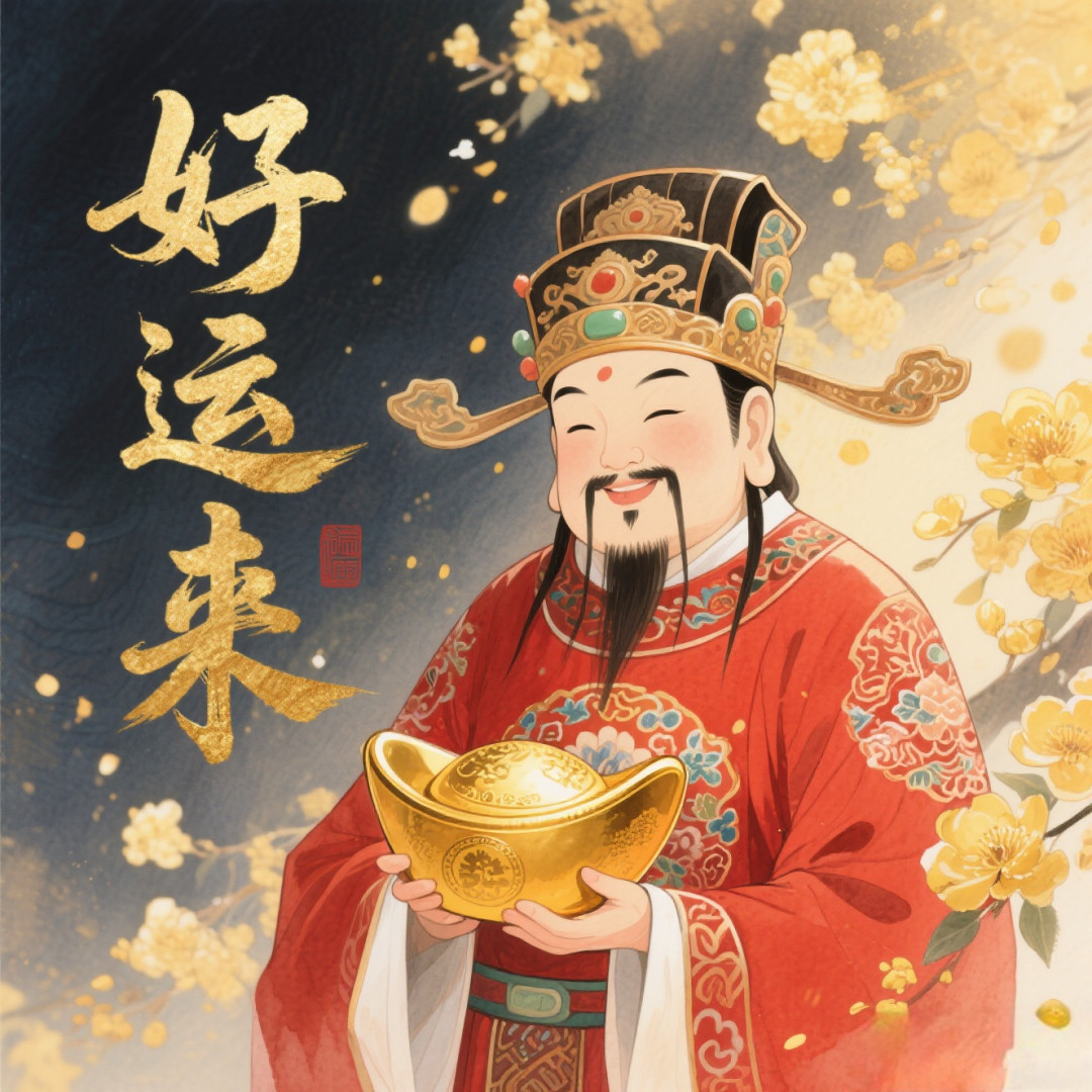 好运来数码配件店的LOGO