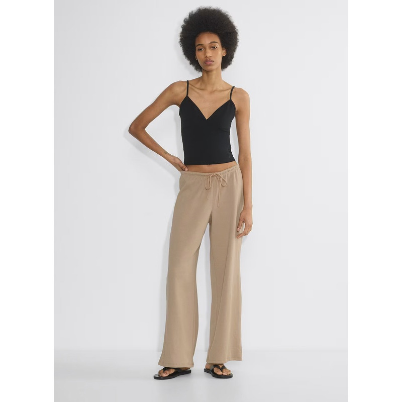 【Aritzia Tna】Spring and Summer Magic Pants, Wide-Leg Drawstring Versatile Drapey Casual Airport Straight-Leg Long Pants for Women