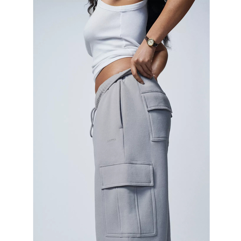 【Tna Mega Cozy】Loose Straight-Leg Casual Boyfriend-Style Sporty Workwear Wide-Leg Fleece-Lined Thick Sweatpants for Women