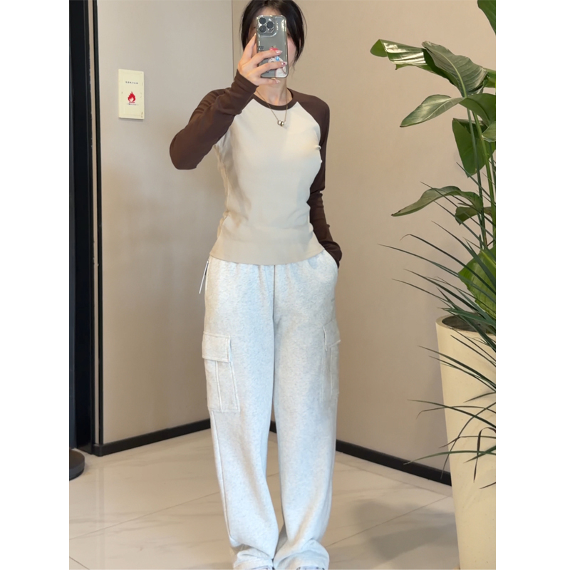 【Chunyuanoak】Autumn and Winter Warm Fleece! Loose Straight-Leg Casual Sports Workwear Fleece-Lined Thick Sweatpants for Women 【Chunyuanoak】Autumn and Winter Warm Fleece! Loose Straight-Leg Casual Sports Workwear Fleece-Lined Thick Sweatpants for Women