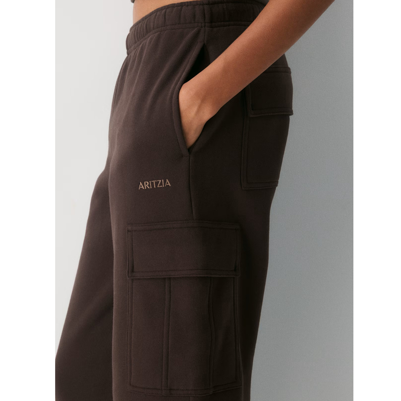 【Tna Mega Cozy】Autumn and Winter Magic Pants! Fleece-Lined, Soft, Loose-Fitting Cargo Pocket Straight-Leg Sweatpants for Women