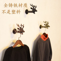 Clothing store point hanging deer head Wall Wall decoration clothing store adhesive hook Wall Wall decoration wall decoration wall decoration