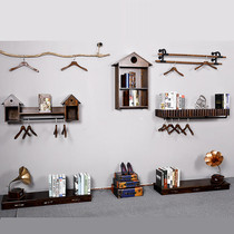 Clothing display rack retro front side hanging combination rack childrens clothing shelves