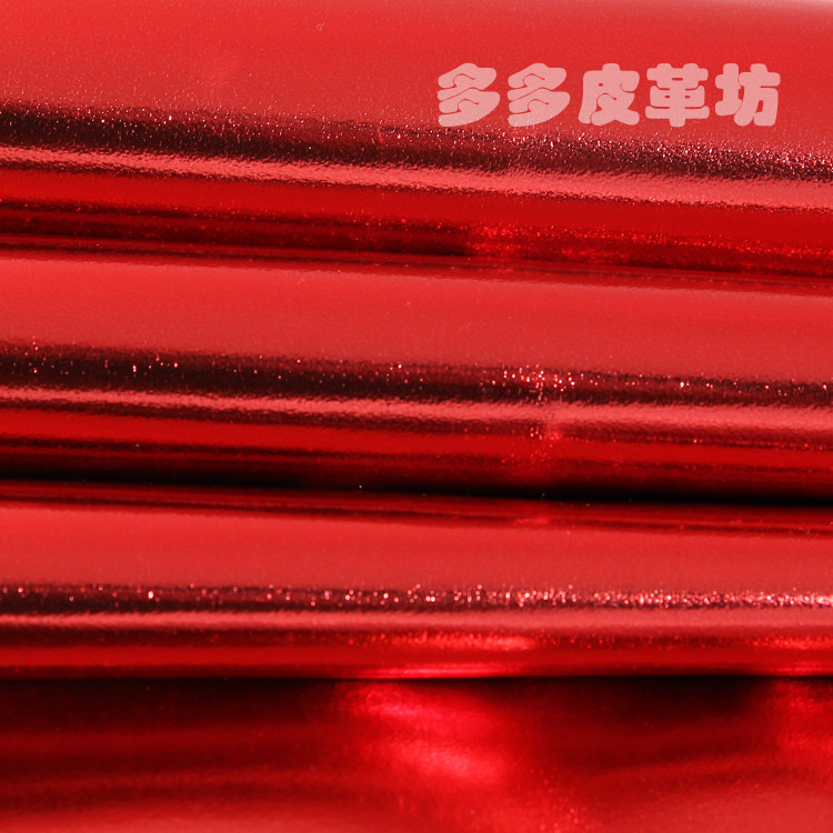 PU101贴膜人造革服装革皮革面料仿皮DIY手工柔软金属革 皮料布料详情7