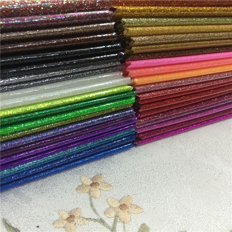 巴黎钻石格利特闪粉特殊皮革透明pvc鞋材装饰移门淘气堡皮革面料详情5