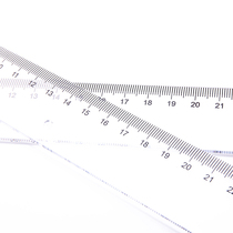 Del 6230 plastic ruler drawing drawing tool 30cm cm transparent stationery ruler for students
