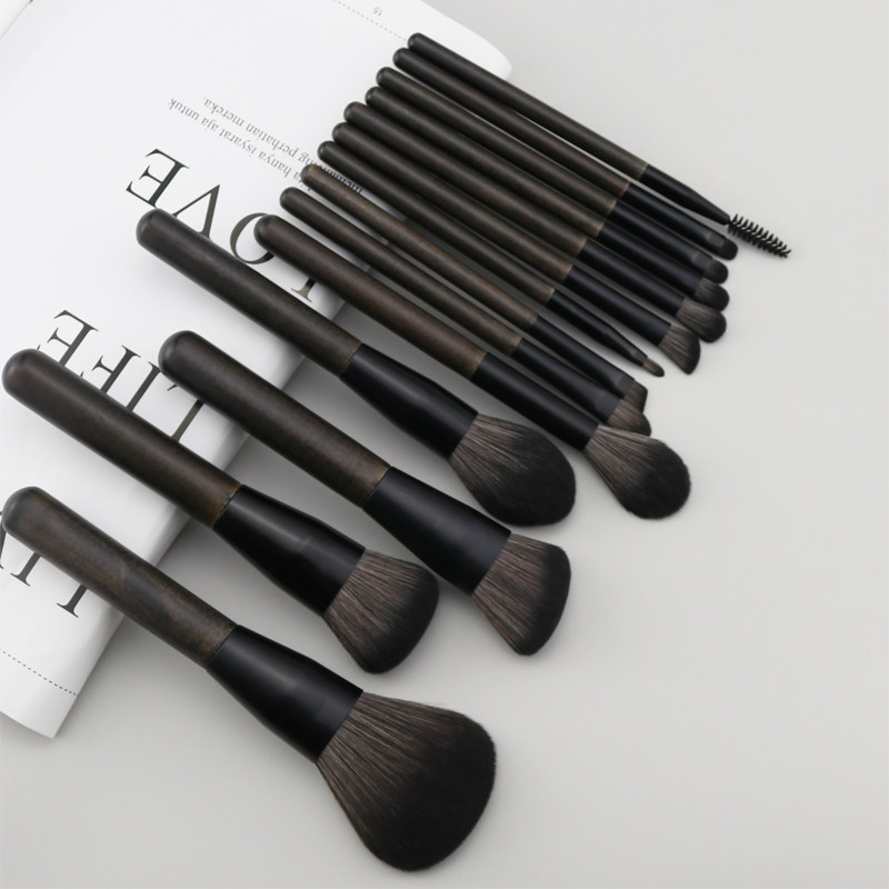 14 brush set full brush Cangzhou powder brush foundation brush eyeshadow brush nose shadow brush super soft animal hair