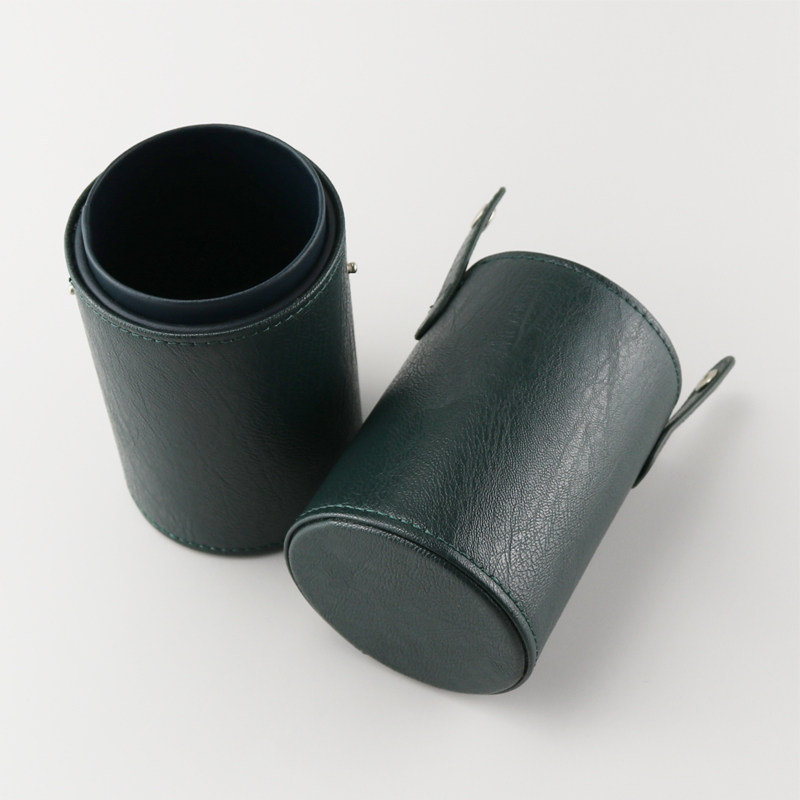 Portable makeup brush barrel containing barrel brush barrel with cover brush barrel dust-proof barrel pen holder brush barrel green make-up brush barrel