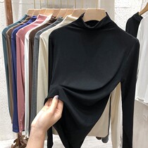 International first-line brand discount womens clothing counter shopping mall withdraws the label to clear the flat semi-high collar top