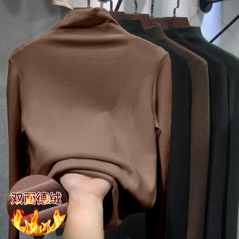 International first-line brand discount women's clothing shopping mall withdraws cut clearance to pick up develvet warm shirt tide