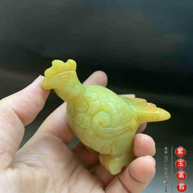 Украшения на руку 老玉古玩玉鸟凤鸟青鸟萌宠手把件小摆件清仓包邮018