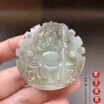 Old jade antiques Wu Caishen Guan Public Relations Second Master jade pendant waist pendant hand piece small ornaments clearance 083