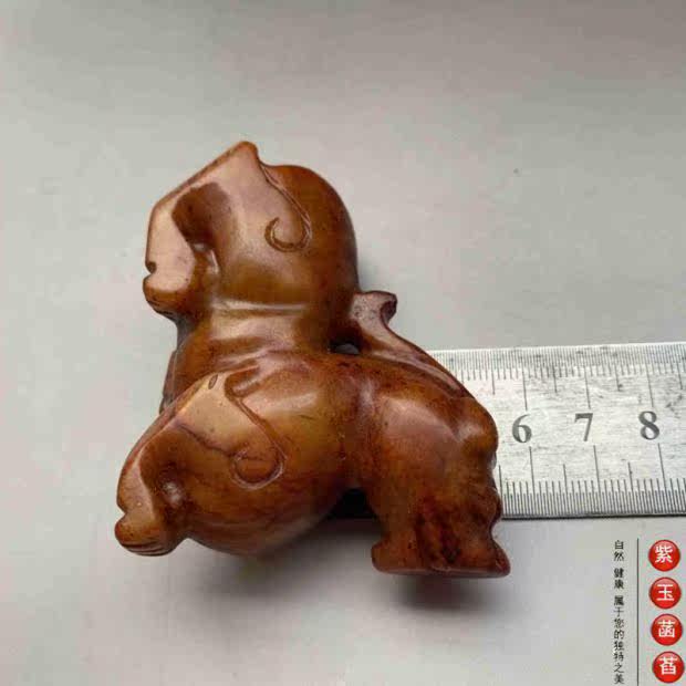 Украшения на руку 老玉古玩红色玉石貔貅小摆件清仓包邮019