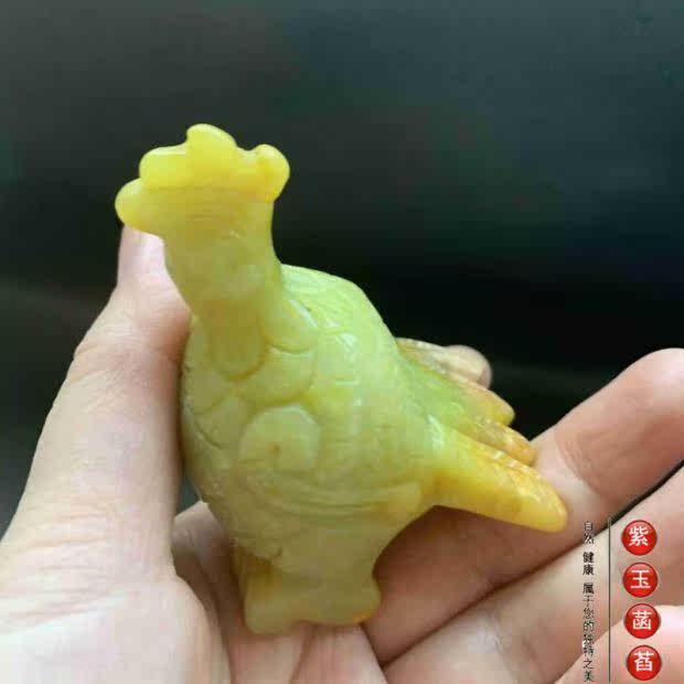 Украшения на руку 老玉古玩玉鸟凤鸟青鸟萌宠手把件小摆件清仓包邮018