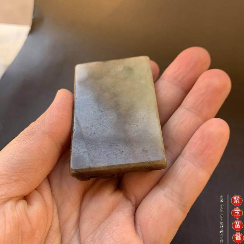 Украшения на руку 老玉古玩高古玉龙牌苍龙玉佩手把件浮雕工艺牛鼻孔02