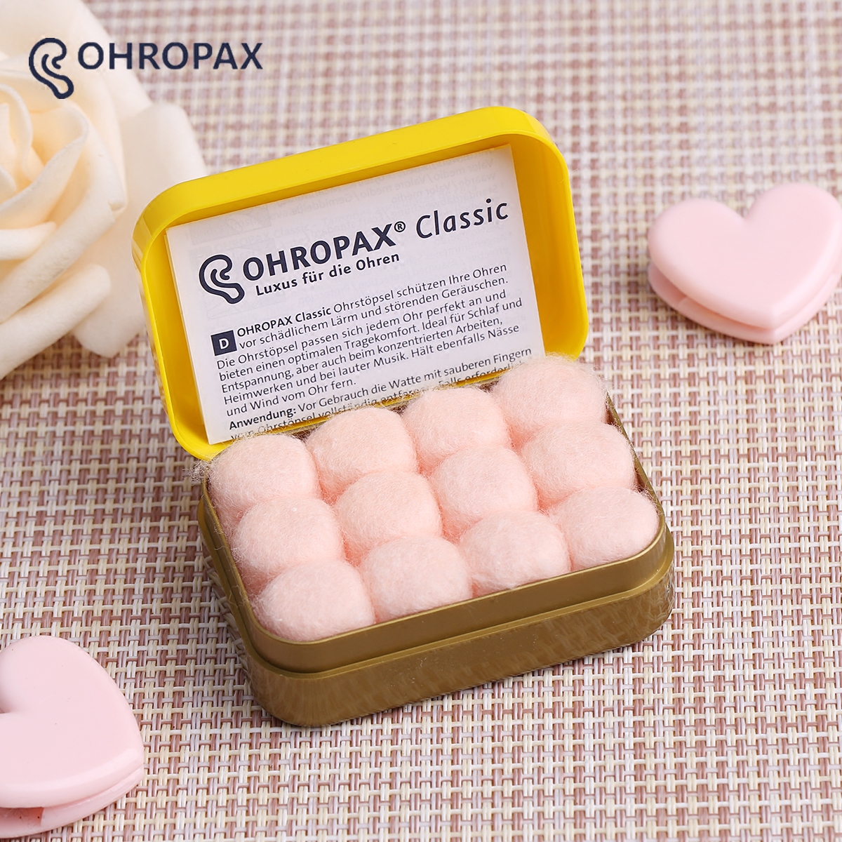 German ohropax wax pills soundproof earplugs sleep noise sleep Protection Professional noise reduction learning wax does not raise ears