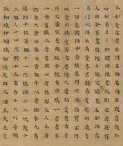 Dunhuang Sutra written by people of the Six Dynasties Upasaka Sutra Seventh picture material brush copybook giclee copy