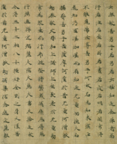 Dunhuang posthumous manuscripts written by Northern Wei people fragmented scrolls calligraphy brushes small regular script copybooks picture material rice paper silk cloth giclee reproduction