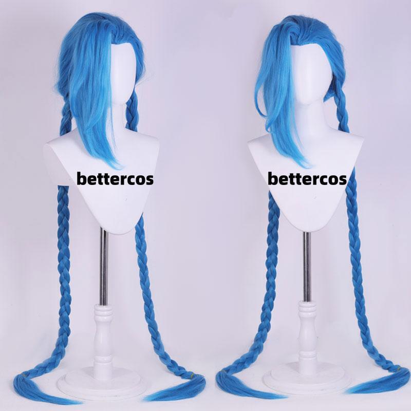 No Trimming Needed 130cm Jinx Battle for Twin Cities Jinx Cosplay Wig Berserk Loli Lol League of Legends in Stock No Trimming Needed 130cm Jinx Battle for Twin Cities Jinx Cosplay Wig Berserk Loli Lol League of Legends in Stock