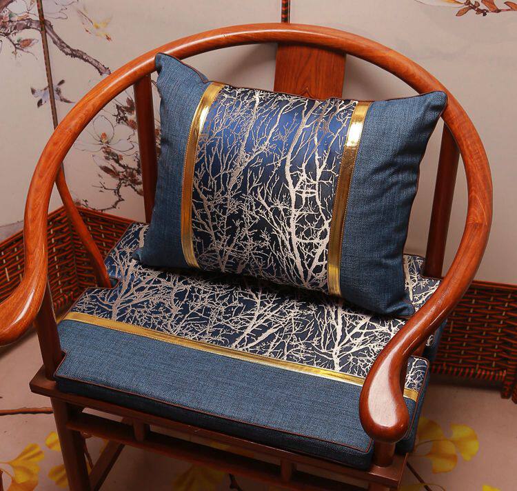 Neoclassical mahogany sofa cushion dining chair cushion tea table and chair washer cushion chair cushion official hat chair cushion arhat mattress custom