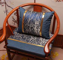 Neoclassical mahogany sofa cushion dining chair cushion tea table and chair washer chair cushion official hat chair cushion Luohan mattress custom