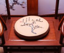 Chinese-style round cushion drum stool cushion thickened non-slip rattan chair guzheng mahogany chair cushion four seasons circle chair cushion customized