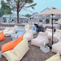 Songmu lazy sofa outdoor waterproof custom creative net red beach courtyard tatami theater recliner bean bag