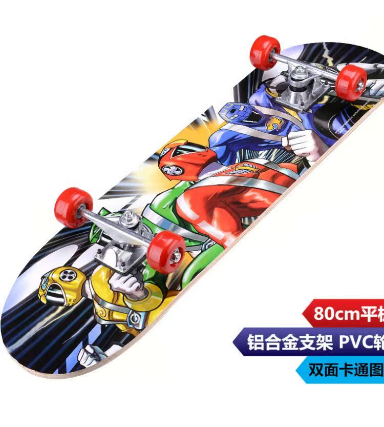 Ván trượt Maple Đôi lúng túng Bốn bánh Trẻ em Ván trượt 4 bánh chuyên nghiệp Trượt ván mới bắt đầu Hai mặt mô hình hoạt hình Quà tặng - Trượt băng / Trượt / Thể thao mạo hiểm giày patin heelys 4 bánh