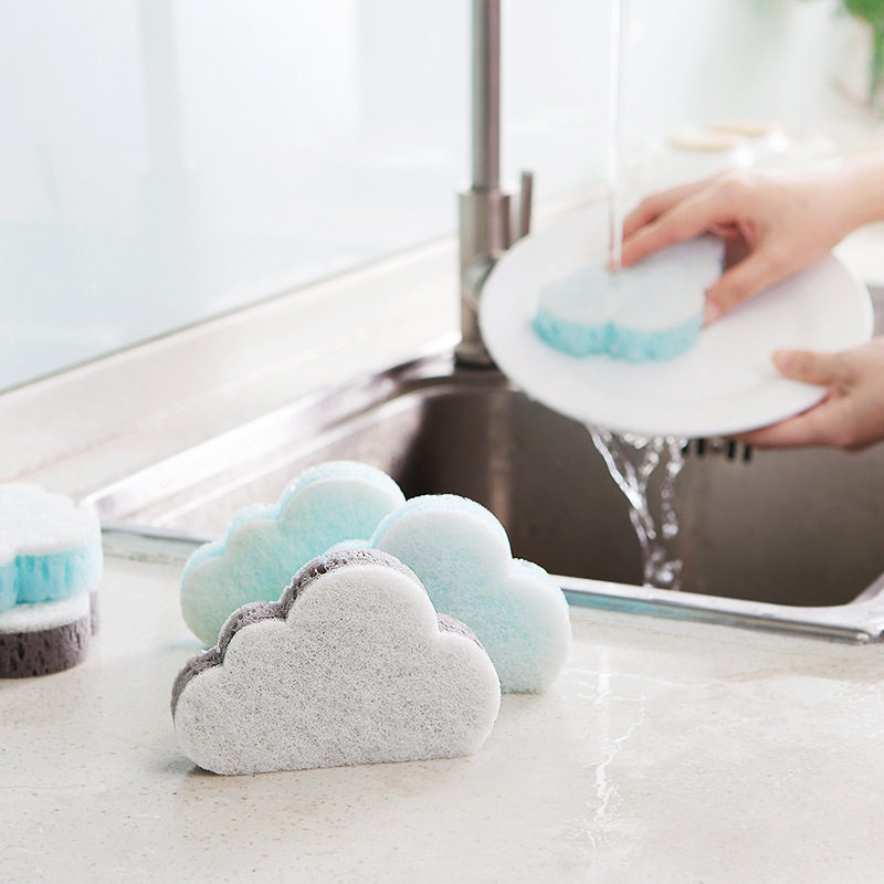 Home kitchen creative decontamination sponge wipe Strong decontamination dish cloth brush pot magic wipe cleaning sponge block