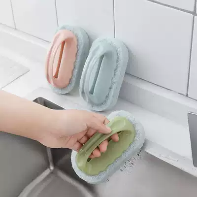 Household decontamination bath tank brush Magic Sponge tile brush kitchen supplies wash plate cleaning brush sponge wipe