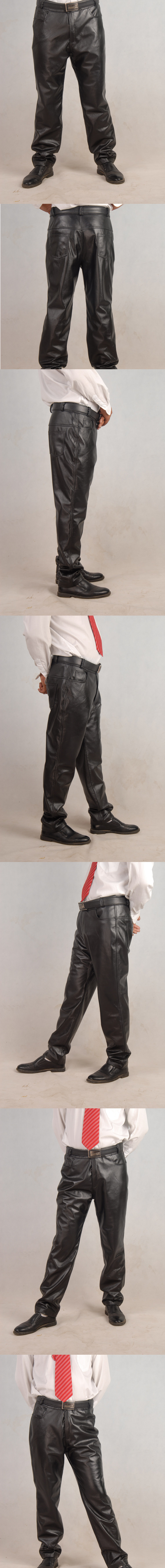 Pantalon cuir homme droit pour hiver - Ref 1483569 Image 7