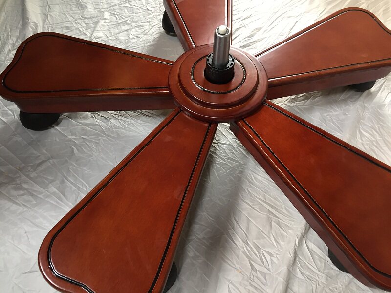 Large class chair Chair Wood Foot Five Star Feet Chair Accessories Office Chair Swivel Chair Computer Chair Wood Footed Wood Foot-Taobao