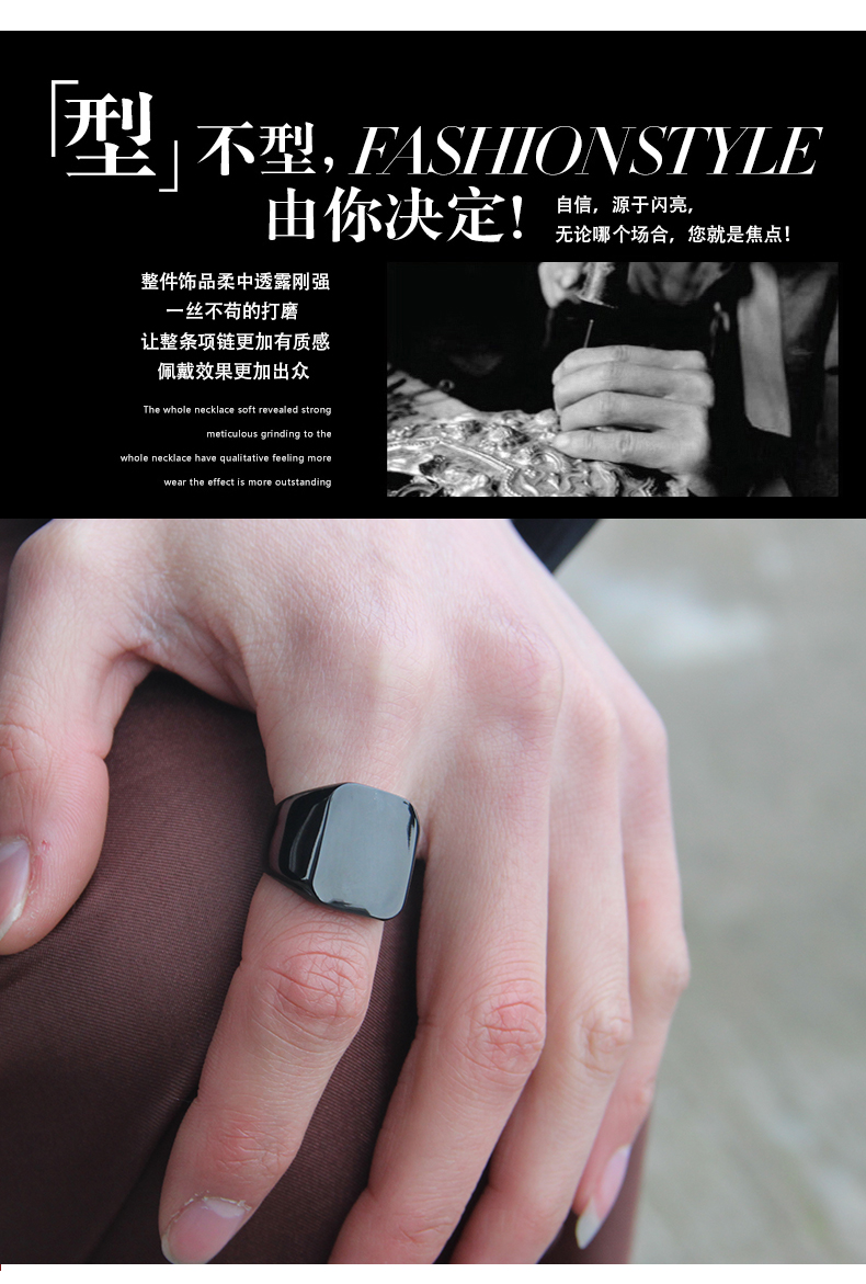 Bague homme en Acier au titane - Ref 3087339 Image 21