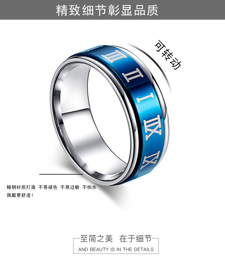 Bague homme en Acier au titane - Ref 3087630 Image 10