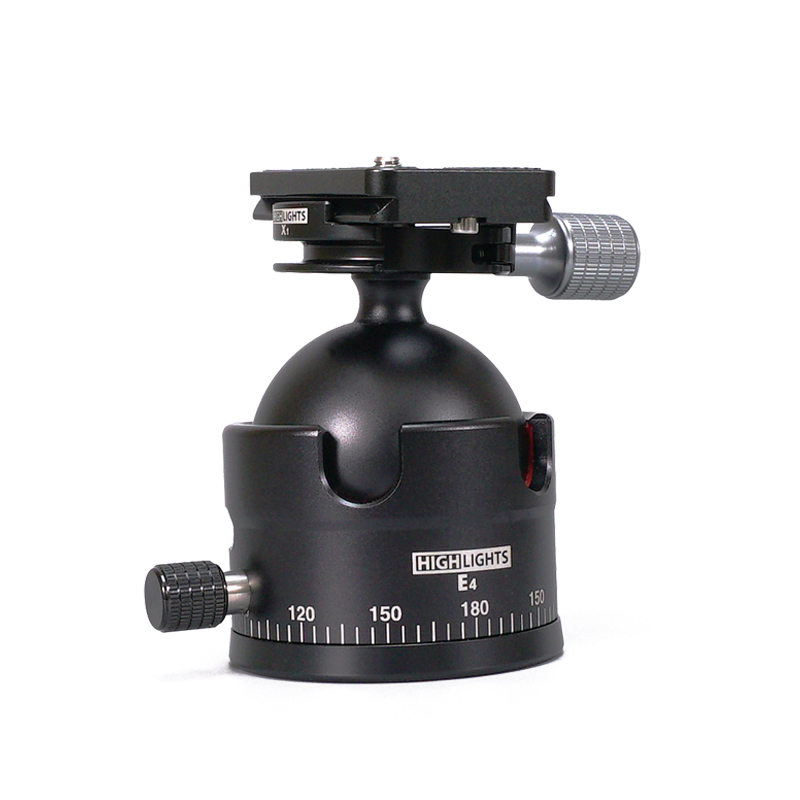 Male Fire Double Open Gateway Low Center Of Gravity Single Eye Camera Tripod Long Charred Lens Camera Spherical Tripod Head E4-X Slide Rail