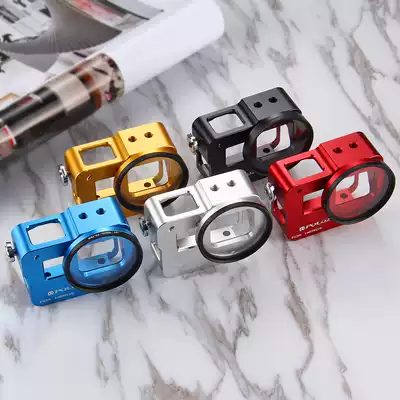 PULUZ Fat Cow gopropro6 dog cage hero 6 aluminum alloy frame Protective case metal shell Black Dog 5 Accessories