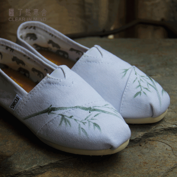 Mùa hè 2017 mới vẽ tay cổ giày nữ quần áo giày vải canvas Zen hoang dã học sinh phong cách Trung Quốc giày sneaker nữ hot trend 2021