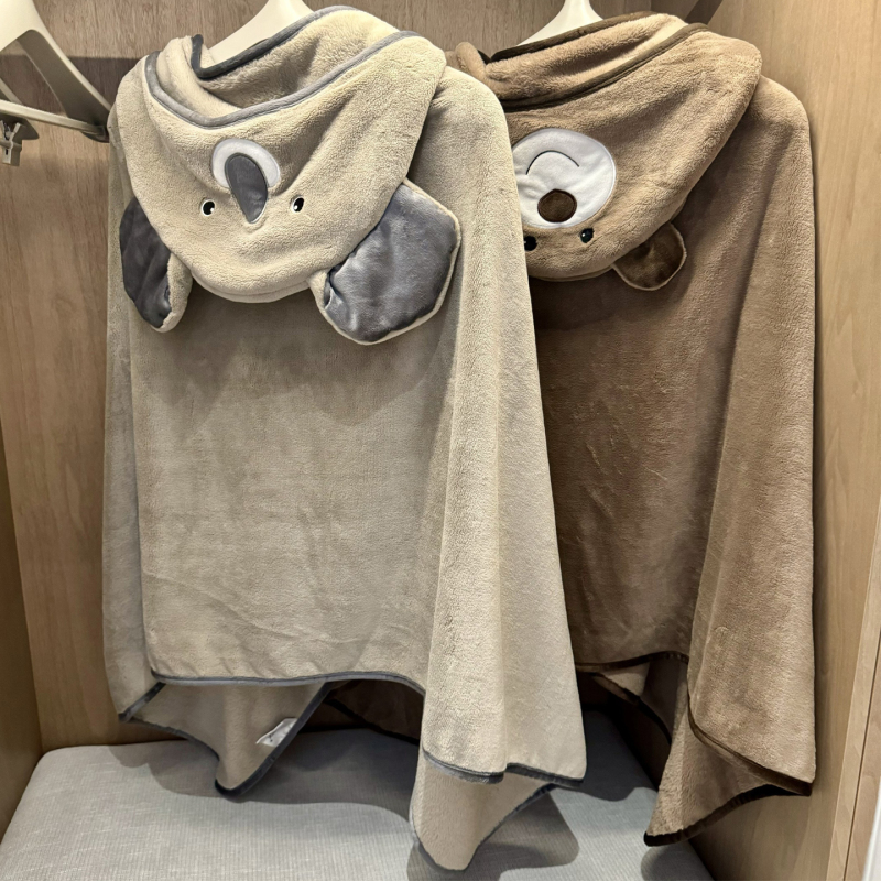 Softitex Genuine Cute Hooded Shawl Blanket, Soft and Adorable Cape, Student Classroom Office Nap Blanket