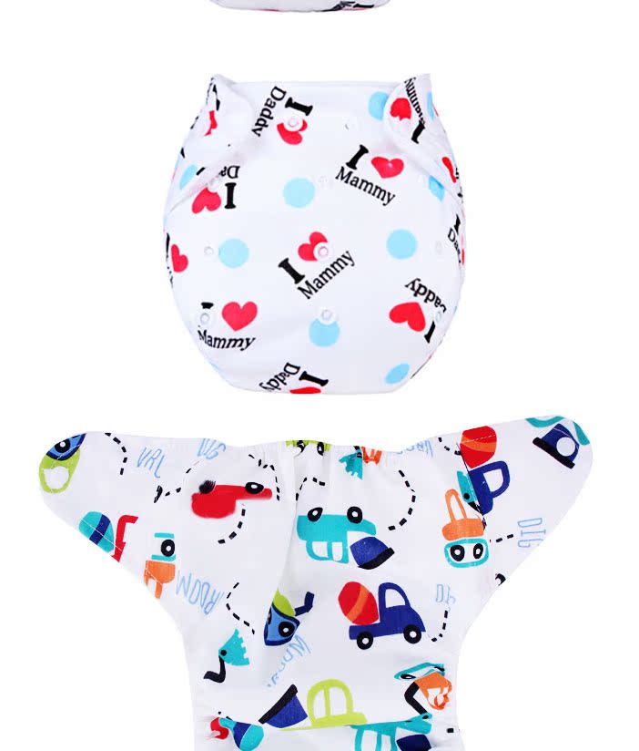 3 gói + gửi 3 tã trẻ em in tã vải không thấm nước tã tã quần tách miếng nước tiểu có thể được giặt nhiều lần quần bỉm vải cho bé